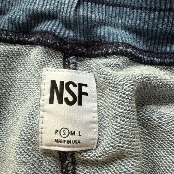 NSF Blue Distressed Joggers - Picture 2 of 8